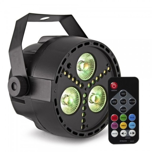 Zdjęcie oferty: Reflektor PAR LED 3x4 W RGBW + 18 LED Strobo Pilot