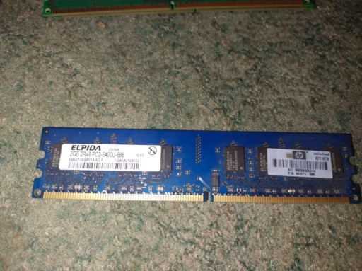 Zdjęcie oferty: ELPIDA 2GB DDR2 800MHz 2Rx8 PC2-6400U-666