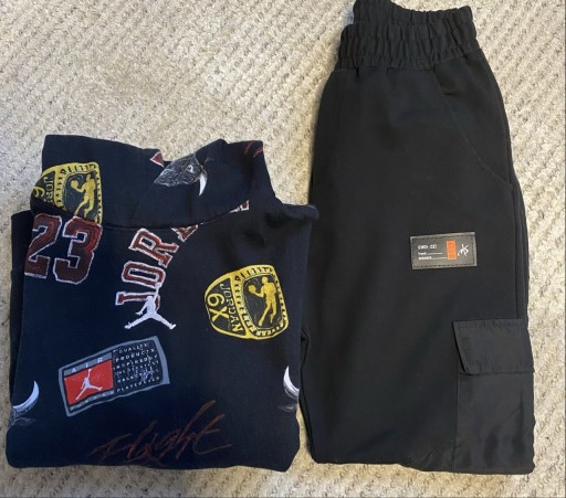 Zdjęcie oferty: Zestaw sportowy: Bluza Jordan + spodnie Lyez wzrost ok. 145cm+ wiek ok10+