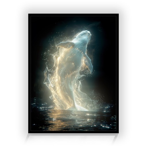Zdjęcie oferty: Plakat z Delfinem w Ramce na Ściane | A4