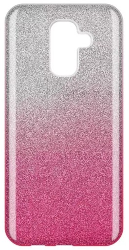 Zdjęcie oferty: Case Samsung A6 2018 Plecki brokat srebrno-różowy