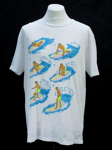 Zdjęcie oferty: H&M t-shirt koszulka L vintage print surfing 101