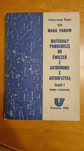 Zdjęcie oferty: Materiały do ćwiczeń z astronomii z astrofizyką I