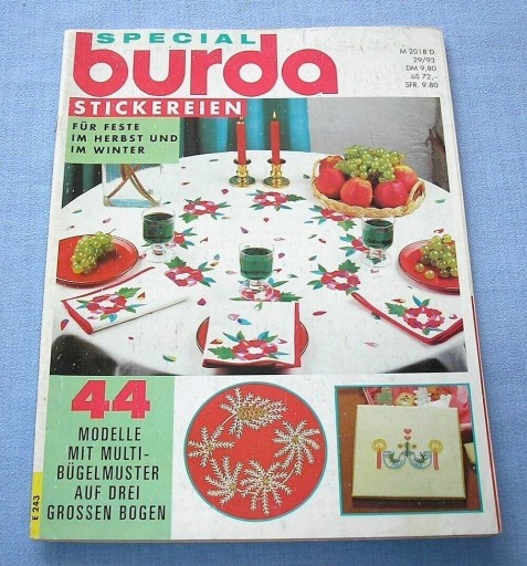 Zdjęcie oferty: Burda Special Stickereien 1993 Hafty specjalne 