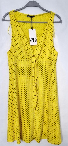 Zdjęcie oferty: ZARA sukienka z metką Kolor żółty, rozm.S