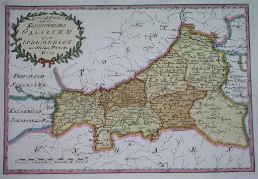 Zdjęcie oferty: 1790 MAPA GALICJA Kraków Tarnów Zakopane Rzeszów