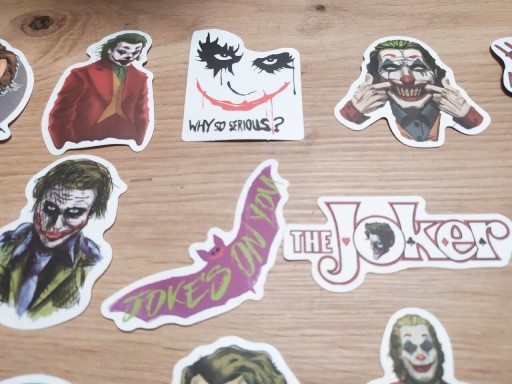 Zdjęcie oferty: Zestaw naklejek z serii Joker 50 sztuk 