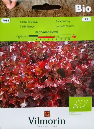 Zdjęcie oferty: BIO SAŁATA LIŚCIOWA  Red Salad Bowl 5g