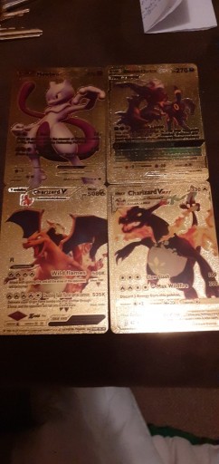 Zdjęcie oferty: Pokemon karty kolekcjonerskie limitowane złote 