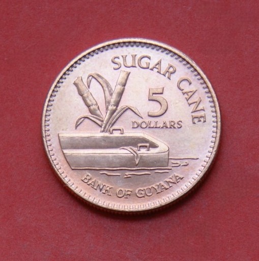 Zdjęcie oferty: 5  Dolarów  2002 r  -   Gujana  stan!