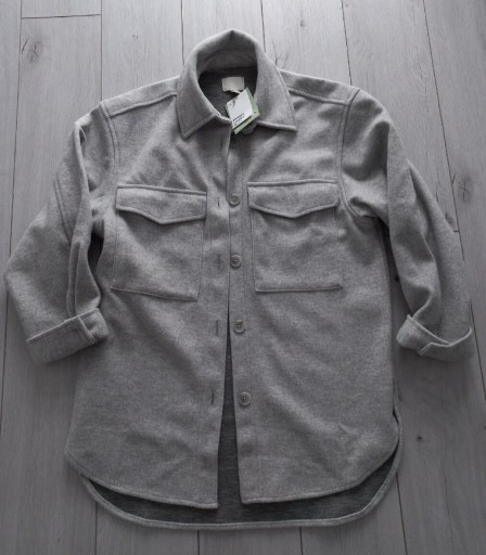 Zdjęcie oferty: Kurtka koszulowa szara h&m oversize (xs) 34