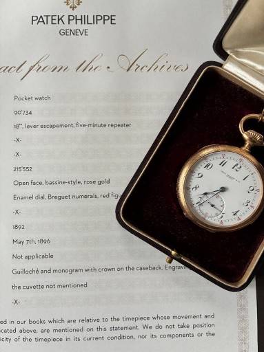 Zdjęcie oferty: Patek Philippe Repeater 5 min. - 1892