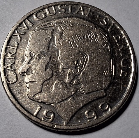 Zdjęcie oferty: Moneta 1 korona szwedzka 1999