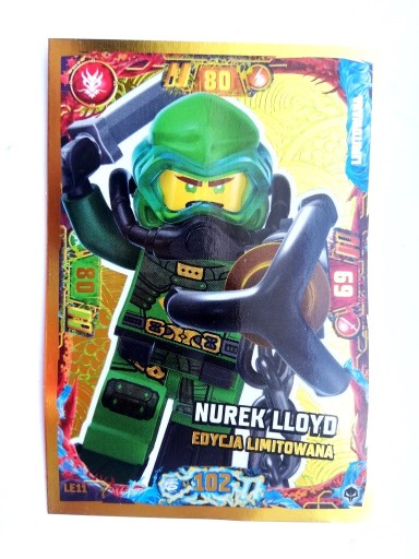 Zdjęcie oferty: karta lego ninjago LE11 NUREK LLOYD seria 7 2022