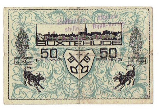 Zdjęcie oferty: Notgeld, 50 FENIGÓW 1920 / Buxtehude 