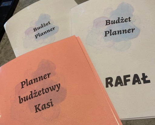 Zdjęcie oferty: Budżet planner imienny