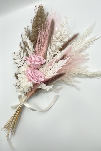 Zdjęcie oferty: Bukiet ślubny suszone kwiaty wazon boho dekor