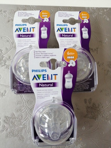 Zdjęcie oferty: Philips Avent natural-smoczki o szybkim wypływie