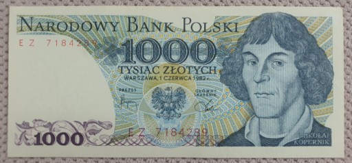 Zdjęcie oferty: Polska 1000 złotych UNC
