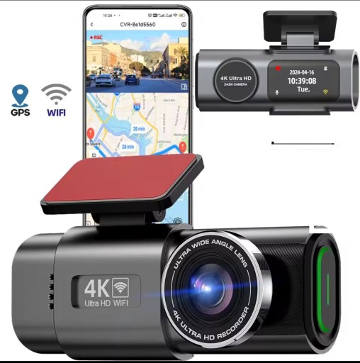 Zdjęcie oferty: Kamera samochodowa wideorejestrator Wifi GPS 4K