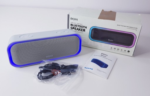 Zdjęcie oferty: Głośnik Bluetooth Doss - Biały, Nowy, Bez Wad! Led