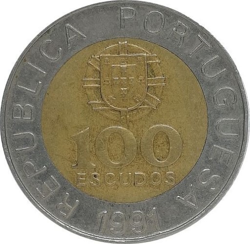 Zdjęcie oferty: Portugalia 100 escudos 1991, KM#645.2