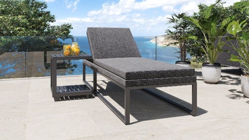 Zdjęcie oferty: Luksusowy leżak ze stolikiem bocznym Bellagio S