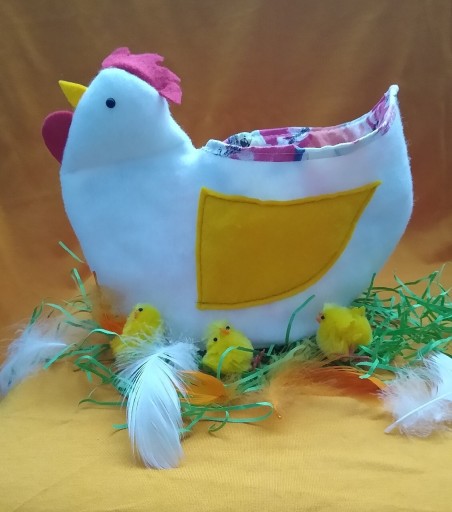 Zdjęcie oferty: Kura koszyczek na pisanki jajka, ozdoba  wielkanoc