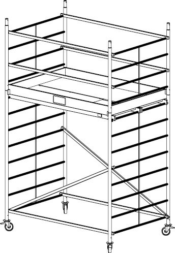 Zdjęcie oferty: Rusztowanie aluminiowe KRAUSE ProTec XXL - 4,30m 