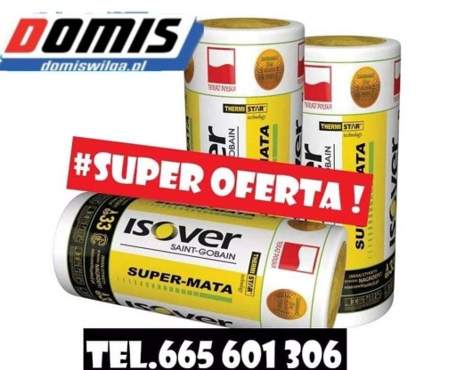 Zdjęcie oferty: Wełna ISOVER SUPER MATA 15CM PROMOCJA