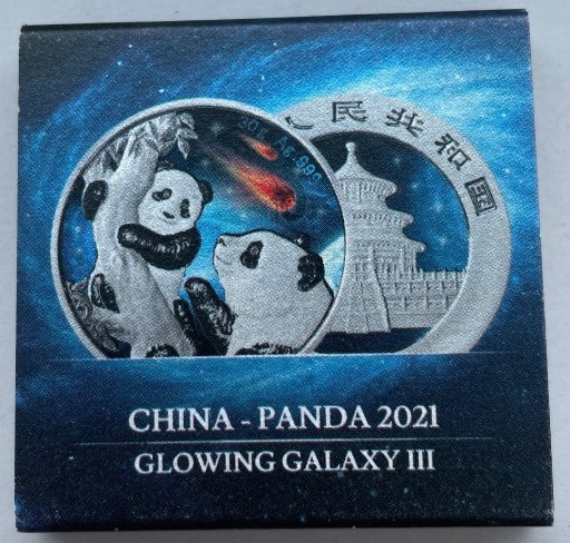 Zdjęcie oferty: China Chińska Panda Glowing Galaxy III 2021 30 g