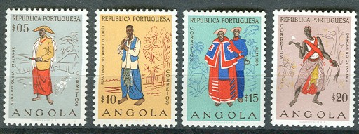 Zdjęcie oferty: Angola Port. Zestaw Stroje ludowe 1957   **