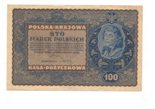 Zdjęcie oferty: 100 marek polskich 23.08.1919, ładny stan