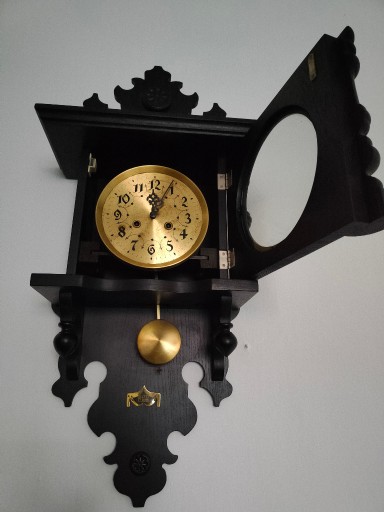 Zdjęcie oferty: Stary ścienny wiszący dębowy zegar Metron