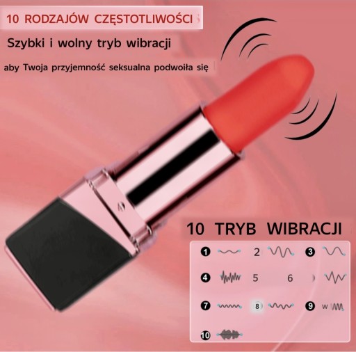 Zdjęcie oferty: Mini wibrator szminka dla kobiet