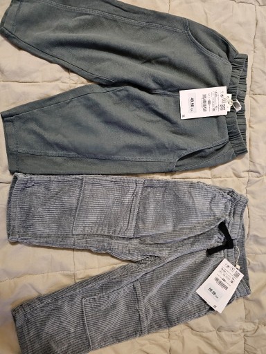 Zdjęcie oferty: 2szt. Spodnie ZARA, r. 92, nowe z metkami