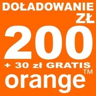 Zdjęcie oferty: Doładowanie Orange 200 zł +40 zł +100 gb