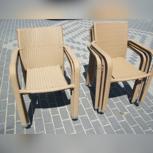 Zdjęcie oferty: krzesło z techno ratanu kolor jasny krzesła 
