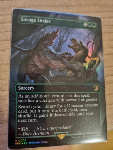 Zdjęcie oferty: Karta: Savage order foil NM