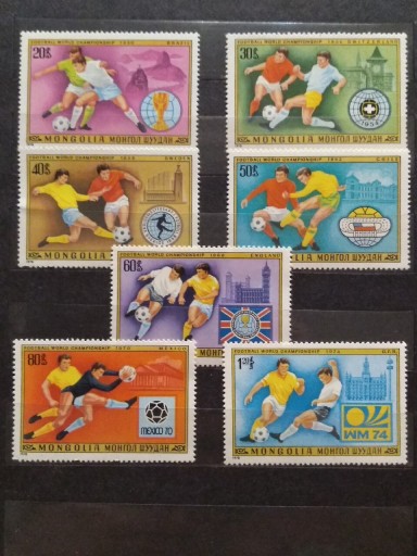 Zdjęcie oferty: Znaczki Mongolia 1978 sport piłka nożna 