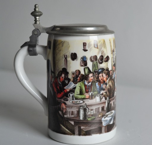 Zdjęcie oferty: Kufel do piwa z wieczkiem Bavaria porcelana