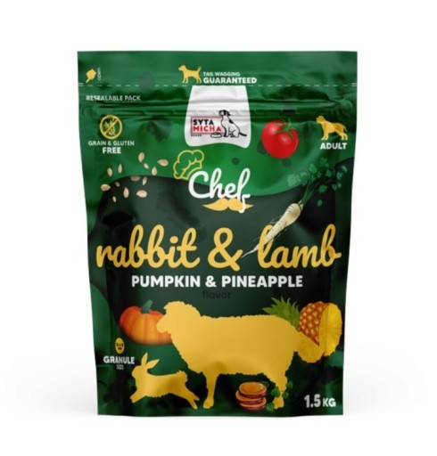 Zdjęcie oferty: Karma sucha CHEF królik z jagniecina 1,5kg Syta Micha