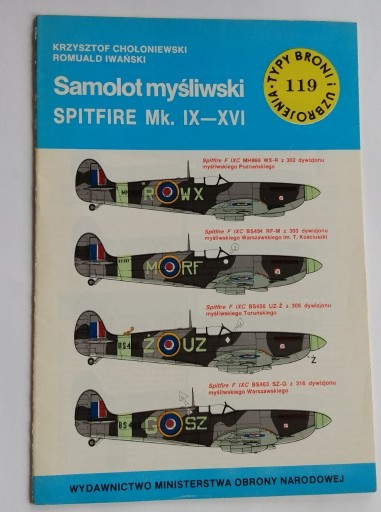 Zdjęcie oferty: Typy broni TBiU 119 Spitfire 