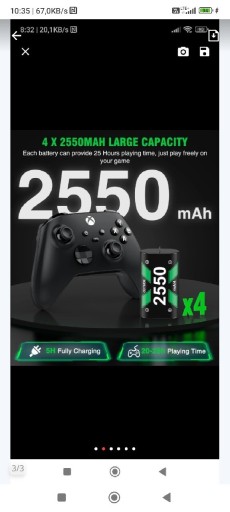 Zdjęcie oferty: Akumulator 2 sztuki bateria akumulatory Xbox x s