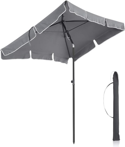 Zdjęcie oferty: Parasol ogrodowy 180x125 cm szary