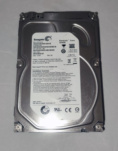 Zdjęcie oferty: Seagate Baracuda 2TB sprawny ST2000DL003