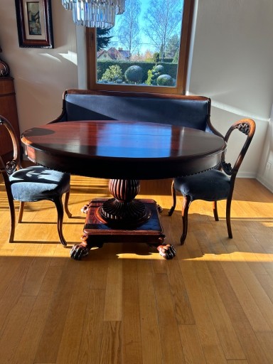 Zdjęcie oferty: Komplet stół i sofa Biedermeier 