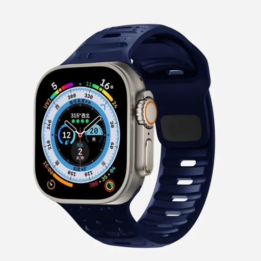 Zdjęcie oferty: Pasek do Apple Watch Ultra guma granatowy