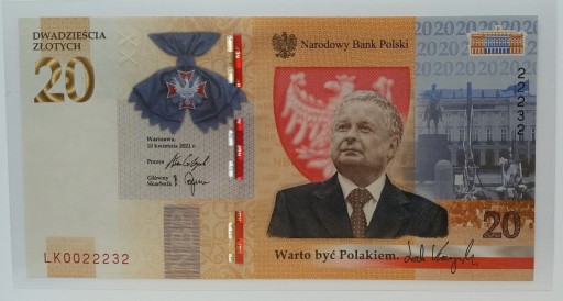 Zdjęcie oferty: Lech Kaczyński Warto Być Polakiem !  Nr 0022232