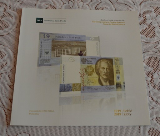 Zdjęcie oferty: Folder 2019-do banknotu PWPW -polski-